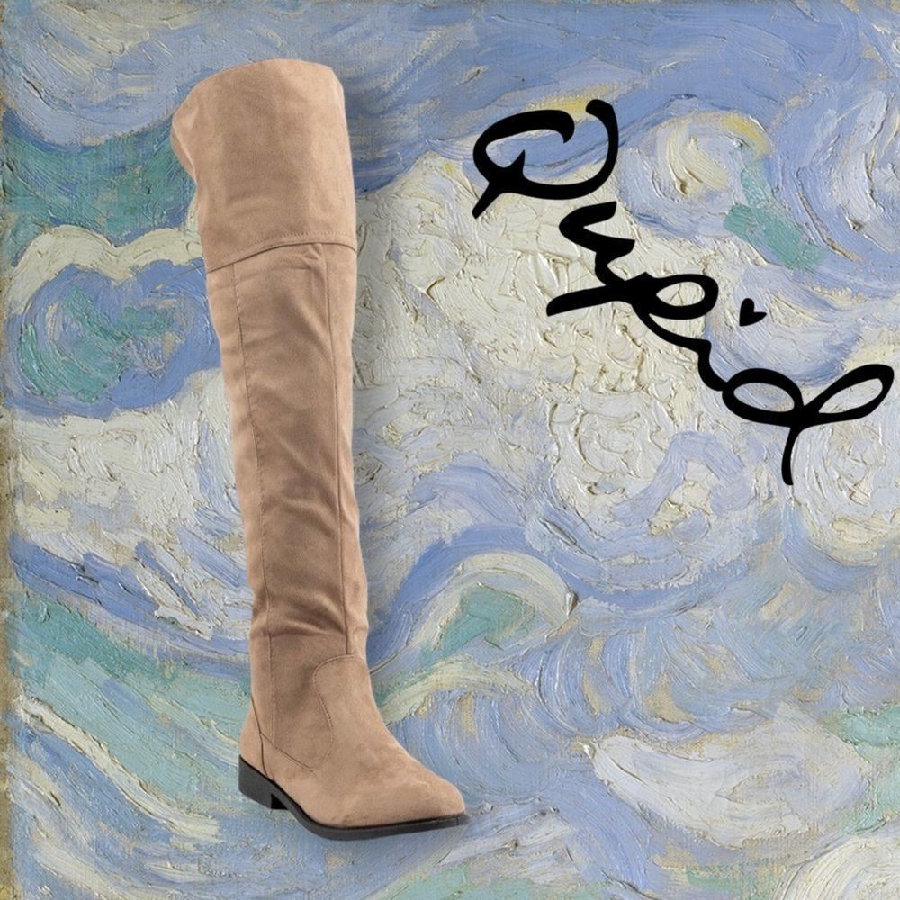 NIB Qupid "Zion" Taupe Knee High Boots 5